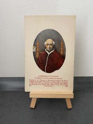 Vintage Postkarte Cathedrale D'A Vignon, Clement VI, Pierre Roger de Beaufort