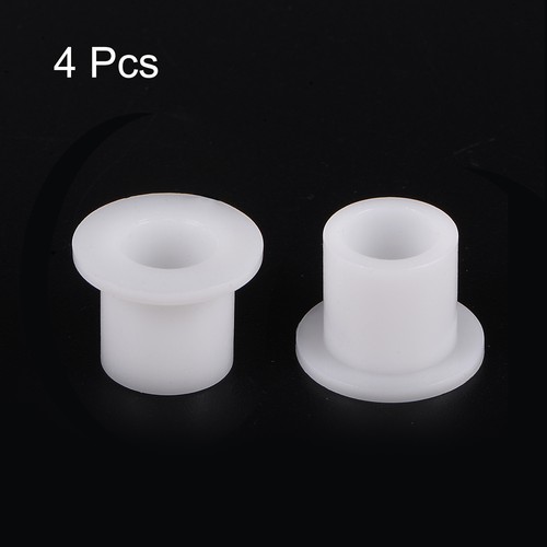 4 Roulements à Sleeve Flanged Nylon 9x10.8x16.9mm - Paliers Lisses Blancs, Neufs Uxcell