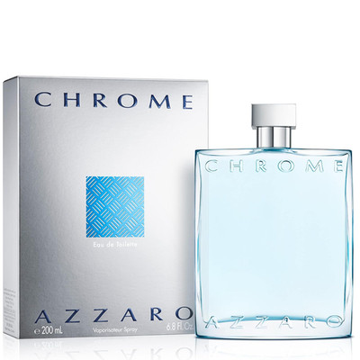 Azzaro Chrome Eau De Toilette - Fresh Aquatic Mens Cologne - Citrus, Woody, Musk