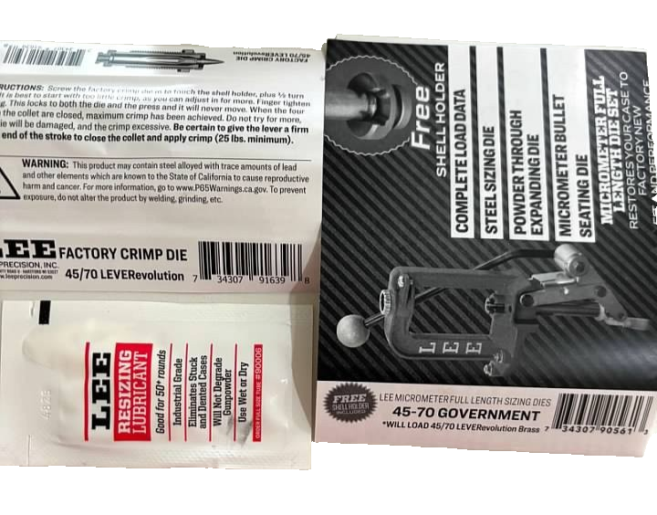 Lee 91988 45/70 LEVERevolution Pacesetter Very Ltd. 4 Die Set (SEE