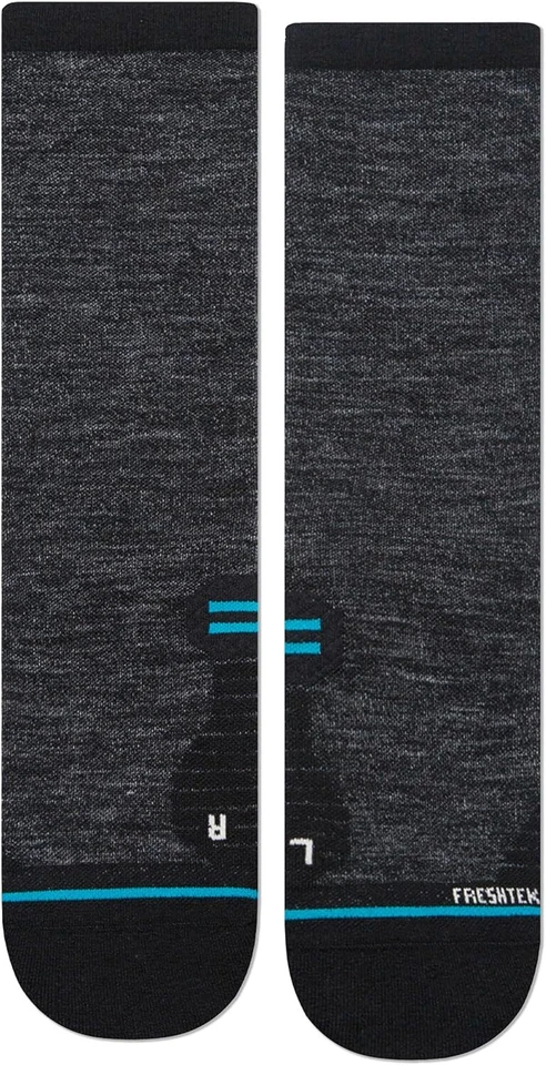 Stance Run Light Crew SM (zapato para hombre EE. UU. 3-5,5, para mujer 5-7,5), negro Foto 2 de 4