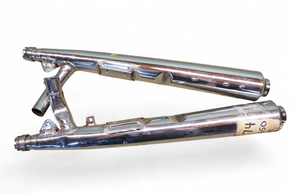 1977 Yamaha XS 650 Mufflers 584-14711-80-00 584-14721-80-00 1976 *2708 #23  - Image 4 of 4