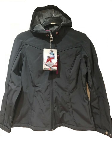 Rain hooded jacket coat size 