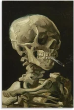 Vincent Van-Gogh Posters Print Heads Of A Skeleton Painting On Canvas Wall Art