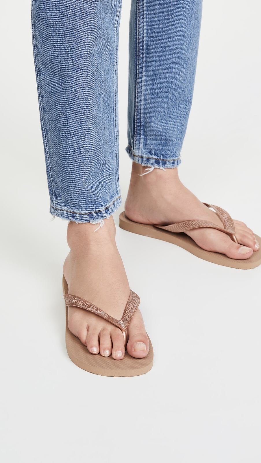 Havaianas Women's Top Tiras Flip Flops Rose Gold 9-10 313055383340 | eBay