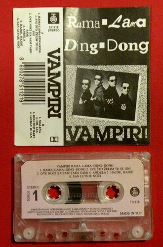 VAMPIRI RAMA LAMA DING YUGOSLAVIA SERBIA CROATIA BOSNIA MONTENEGRO CASSETTE TAPE
