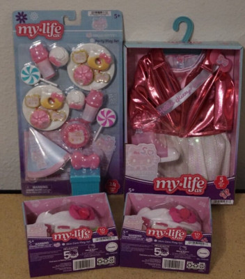(4 Set) My Life As Hello Kitty 50th Anniversary Skin Care Food Outfit Sets