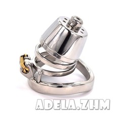 Stainless Steel Male Chastity Device Men Metal Cage Locking Belt Restraint Rings