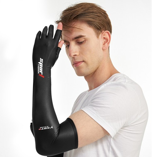1 Pairs Cooling Arm Sleeves Cover UV Sun Protection Sports Outdoor For Men Women - Picture 15 of 45