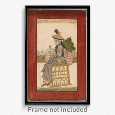 Unknown Indian - A Bejeweled Lady Print 11x17 Art Poster