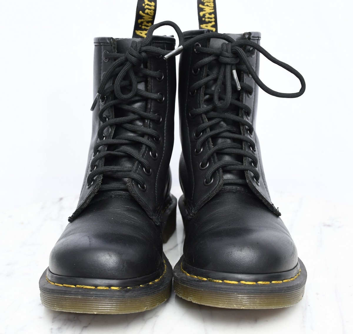 Dr. Martens 1460 Leather Black Motorcycle Punk Boots Womens Sz 8 8