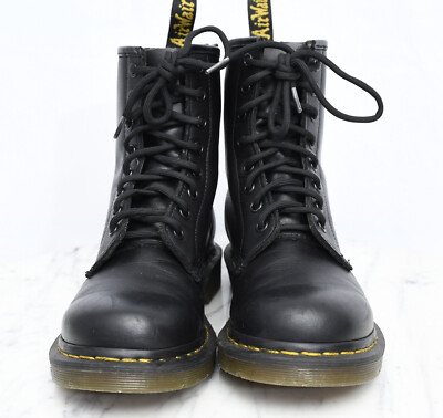 Dr. Martens 1460 Leather Black Motorcycle Punk Boots Womens Sz 8 8