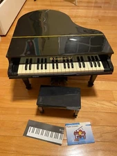 american girl doll baby grand piano with bench and music book