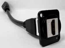 HD D Series Chassis Panel Mount Connector Pass Through Solderless Bulkhead Cou