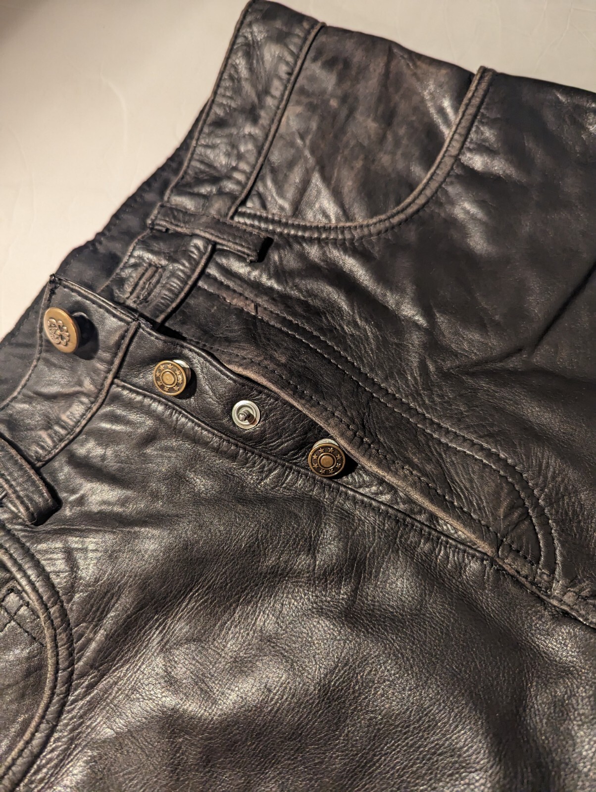 Men's Vintage Leather Pants Sz 31 Warner Bros. eBay