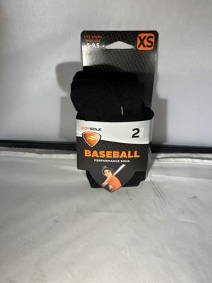 SofSole Youth Baseball Over-the-Calf Team Athletic Performance Socks,Black XS  N