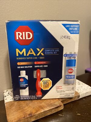 RID MAX Complete Lice Removal Kit Easy-to-Use Includes 1 RIDvantage Comb (BB14)
