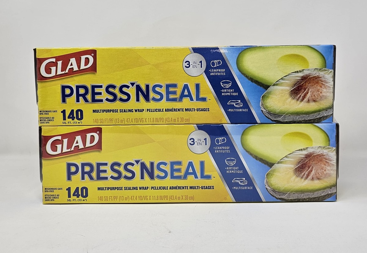 GLAD PRESS'N SEAL 多目的シーリングラップ 70sq.ft 7個 Glad Press'N Seal Multi Purpose Sealing Wrap - Leakproof