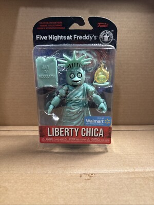 Five Nights At Freddys Walmart Exclusive FNAF Liberty Chica Funko Figure. NEW!