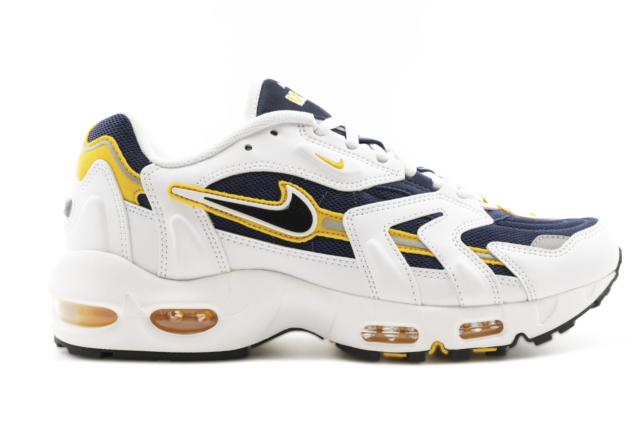 New Nike Air Max 96 II QS Beach/University Gold - 200 - Blue Void 2021 For  Sale DJ6742 - nike air max units shrunk