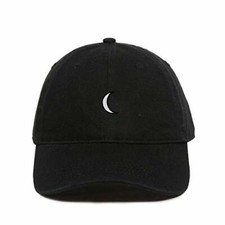 Moon Baseball Cap Embroidered Cotton Adjustable Dad Hat
