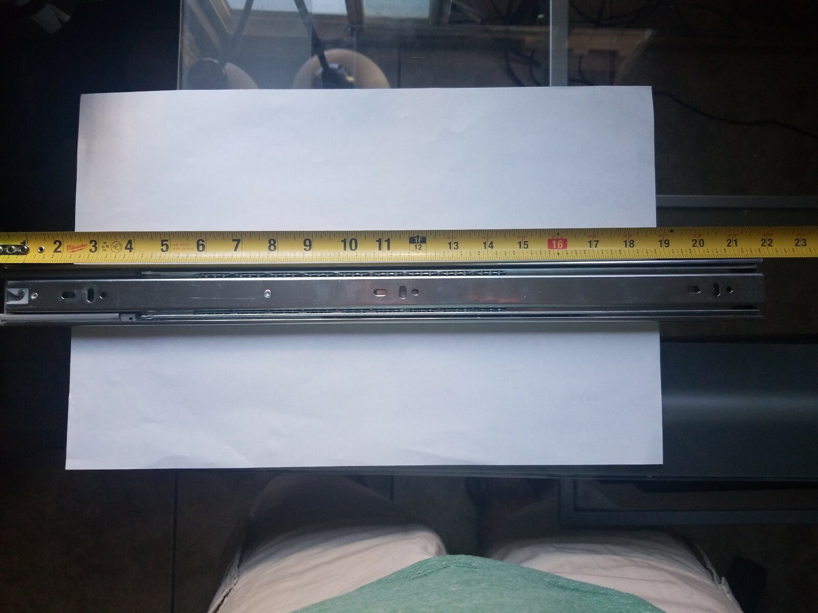 22-Inch Heavy Duty Full Extension Ball Bearing Drawer Slides Soft Close, 1 Pair