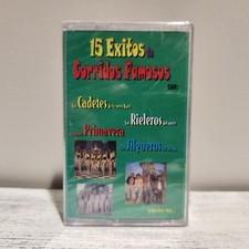 15 Exitos De Corridos Famosos Various Spanish Artists Cassette Tape NEW SEALED