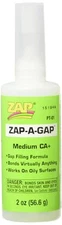 Zap A Gap 2 oz Total Adhesive System Clear Bonding Adhesives for Hobbies