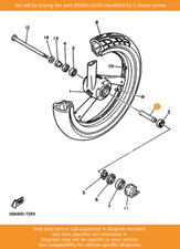 YAMAHA Spacer, 90560-15255 OEM FJ1200 FZR1000 FZ750 RD500LC FZR750R Genesis