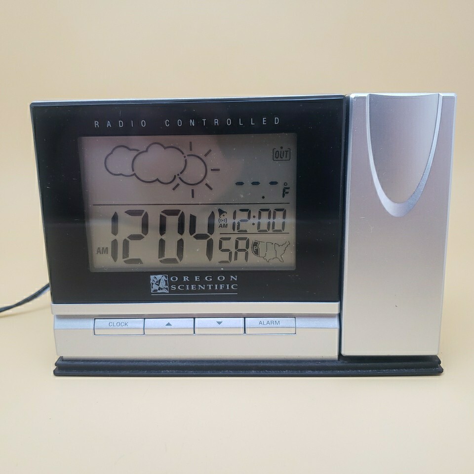 Oregon Scientific BAR338PA Radio Controlled Projection Barometer Clock *AS IS* eBay
