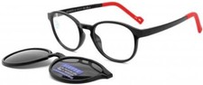 Optische Brille Kids TF MAGNETO 42 COL.2 (Schwarz + Rot) + Polar Clip