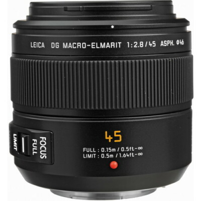 【中古】(パナソニック) Panasonic DG MACRO-ELMARIT 45/2.8 ASPH./MEGA O.I.S.(H-ES045) Panasonic H-ES045 LEICA DG MACRO-ELMARIT 45mm F2.8 ASPH MEGA