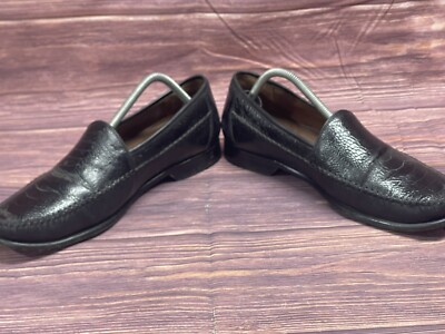 Johnston & Murphy Croc Black Loafers Men display picture 1