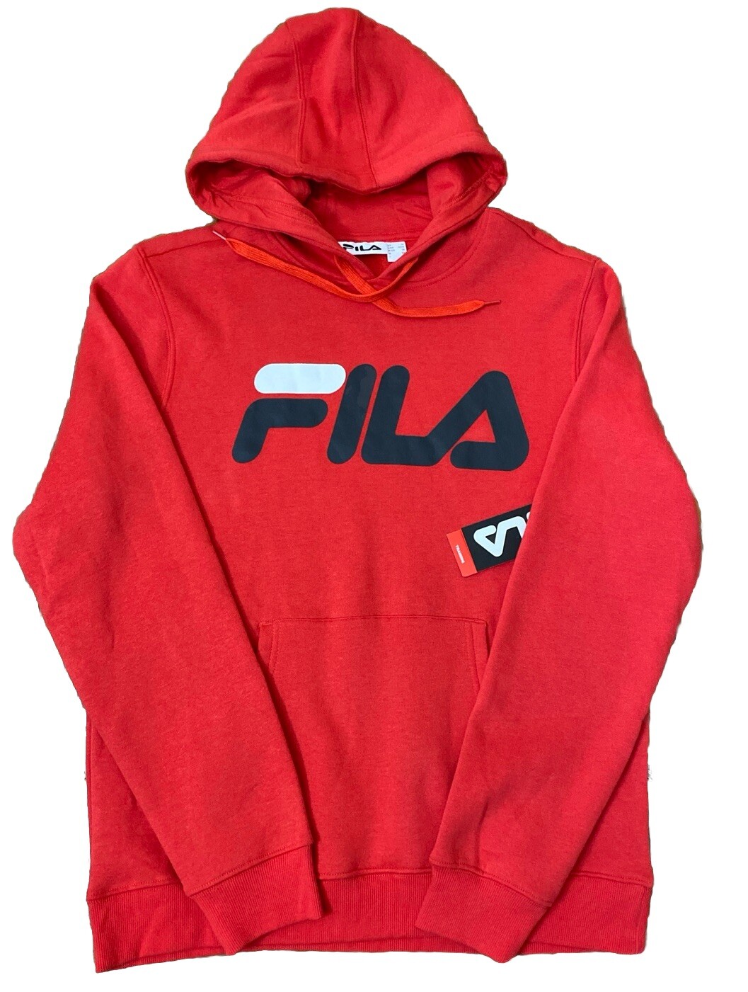 Felpa con cappuccio FILA grande rossa logo classico uomo nuova con etichette grafica nuova con etichetta