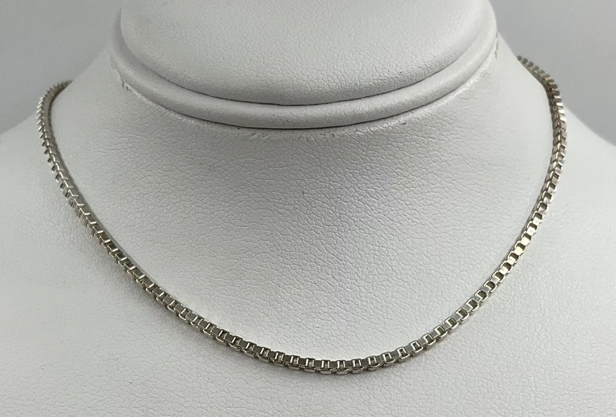 1.5MM Solid 925 Sterling Silver Box Chain Necklace, Silver Necklace for  Women, Silver Chain for Men Choose Length 16 18 20 or 24 Inches - Etsy