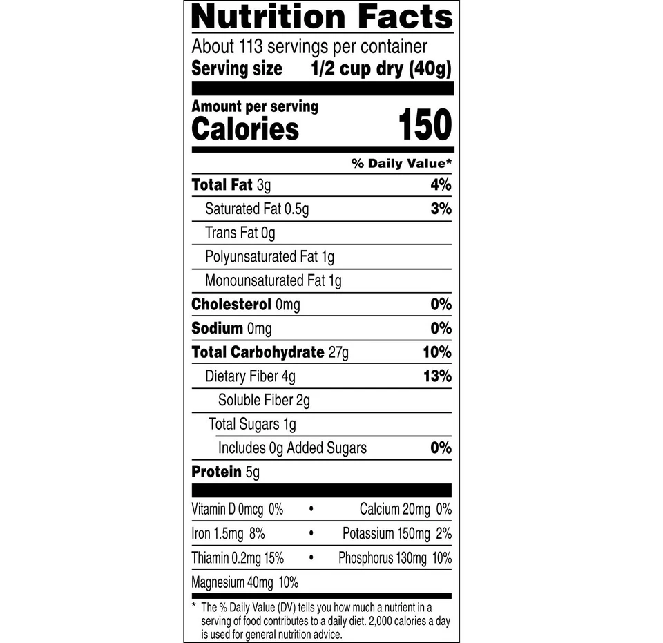 Avena rápida QUAKER OATS de 1 minuto sin OGM total 10 libras ¡¡FRESCA!! ¡ENVÍO GRATUITO!! Foto 3 de 4