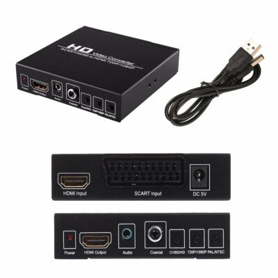 SCART/HDMI zu HDMI/Digital Audio HD Video Konverter Adapter mit USB-Kabel KG