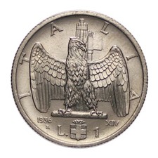 1 Lira Impero 1939-1942 XVII-XVIII Magnetiche ed Antimagn.