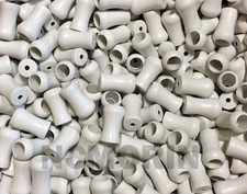 Qty 4 White Plastic Window Blind Cord Tassels - String Tassel