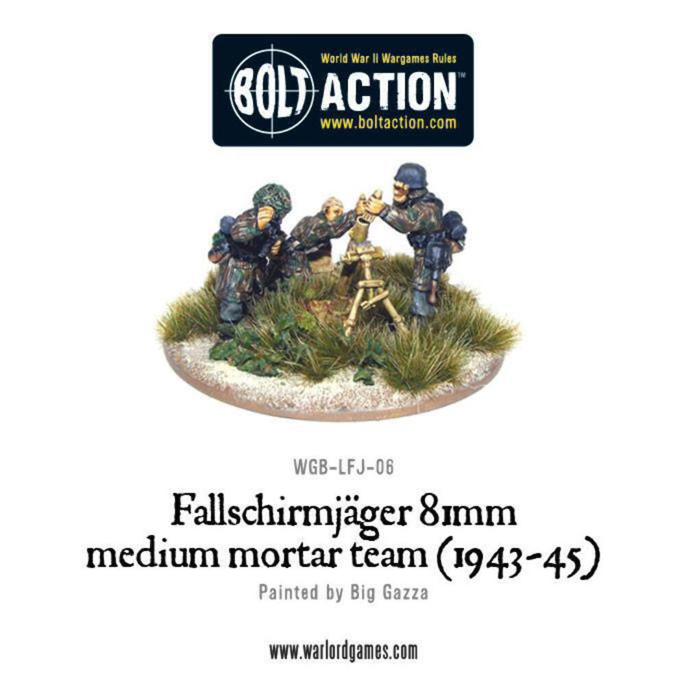 Bolt Action - Fallschirmjager 81mm medium mortar team (1943-45) - Warlord Games