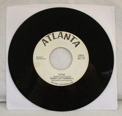 BOBBY LEE TRAMMELL TATOR/ JUST LET ME LOVE YOU ONE MORE TIME 45 Rockabilly 60s