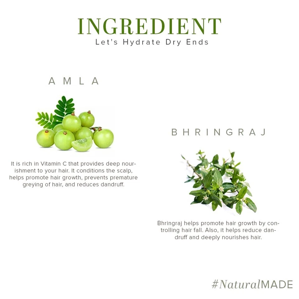 Champú limpiador para el crecimiento del cabello Khadi Natural Amla Bhringraj anticaspa Foto 3 de 4