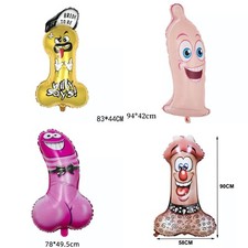 Large Inflatable Foil Balloon Willy Dick Hen Party Toy Penis Bride Bride Shower