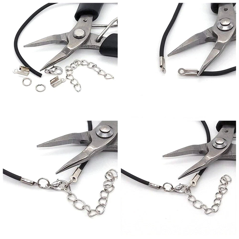 Концы шнура складные железные 420 шт/коробка для изготовления ювелирных изделий 6 цветных обжимных наконечников 6x3 мм - Изображение 4 из 4