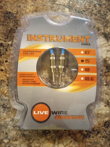 Live Wire Advantage Instrumentenkabel 15'