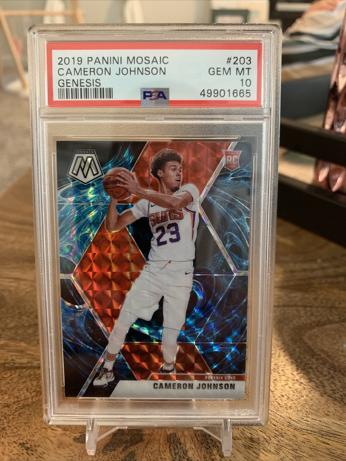 2019-20 Panini Mosaic Genesis Prizm #203 Cameron Johnson Suns RC Rookie PSA 10