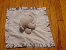  Nursery Rhyme elephant aqua stars security blanket HTF