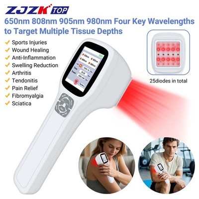 2.5W Infrared Laser Therapy Device 650/808/905/980nm for Arthritis Pain Relief