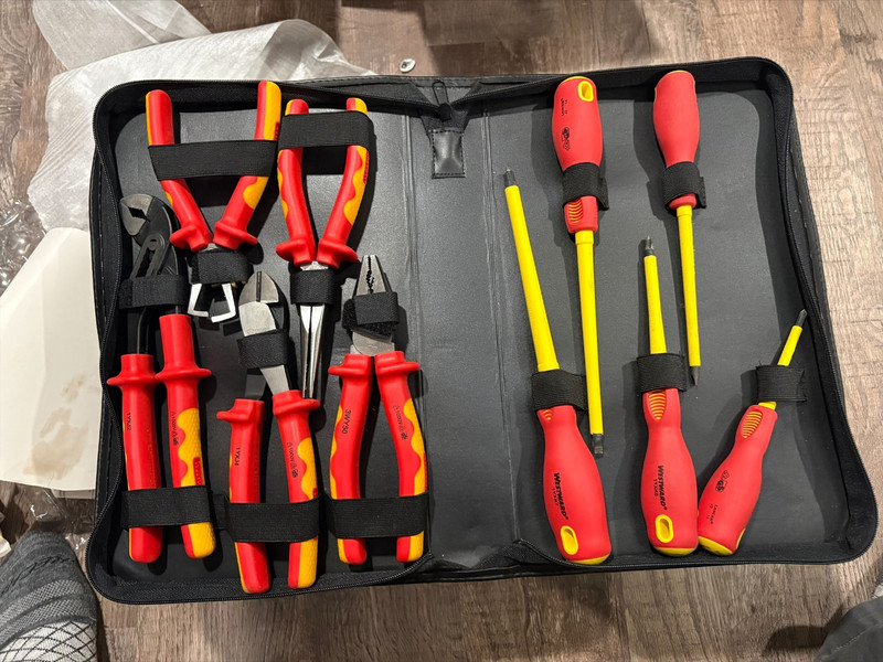 Westward 1Yxj7 Insulated Tool Set, 10 Pc.