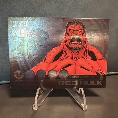 2010 Rittenhouse Marvel Heroes & Villains Most Wanted Trading Card #M2 Red Hulk